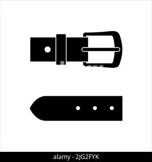 Belt Buckle Icon, Belt Buckle Vector Art Illustration Stock Vector