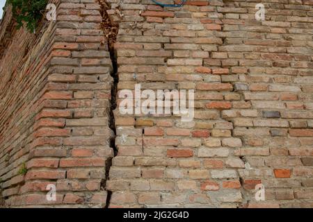 Surrounding walls of an old building in Gradara Stock Photo