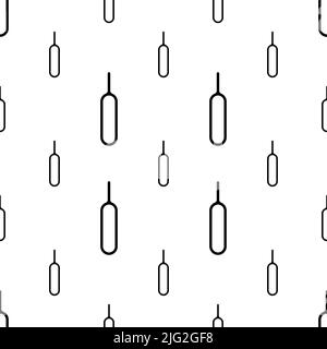 Sim Card Tray Ejector Pin Icon Seamless Pattern, Sim Adapter Remover Icon Vector Art Illustration Stock Vector