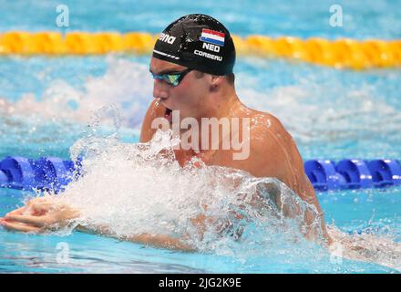 Caspar Corbeau of Nederland  Finale 200 M Breackstroke Men during the 19th FINA World Championships Budapest 2022, Swimming event on June 23 2022 in Budapest, Hungary - Photo Laurent Lairys / DPPI Stock Photo