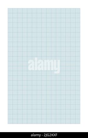 Millimeter graph paper grid. Abstract squared background. Geometric pattern for school, technical engineering line scale measurement. Lined blank for Stock Vector