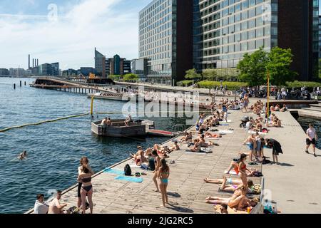 Kalvebod Wave in Copenhagen Stock Photo