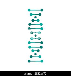 dna vector icon isolated on white background Stock Vector