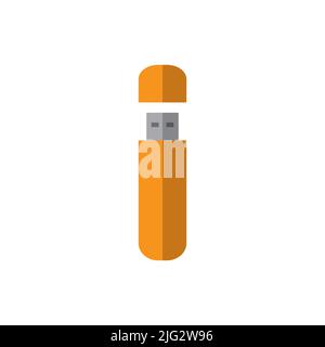 usb flash drive vector isolated on white background Stock Vector