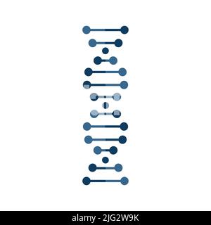 dna vector icon isolated on white background Stock Vector