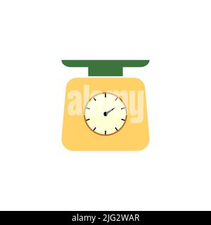 Weight scale icon vector. Balance scale isolated on white background Stock Vector