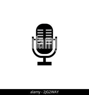 Microphone icon vector. Speaker vector on white background Stock Vector