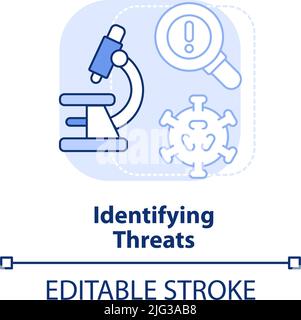 Identifying threats concept icon Stock Vector Image & Art - Alamy