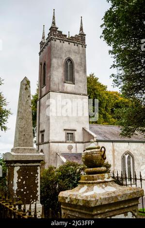 Gothic Revival Saint Patrick's Church, Tara, Ireland. Stock Photo