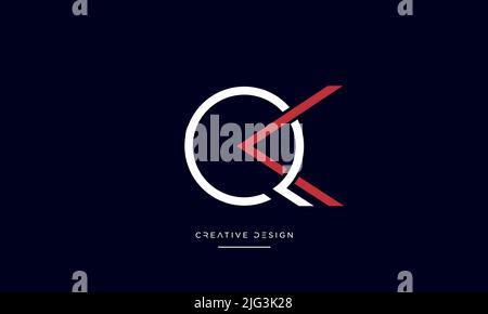 QK, KQ, K or Q Abstract Letters Icon Logo Monogram Stock Vector