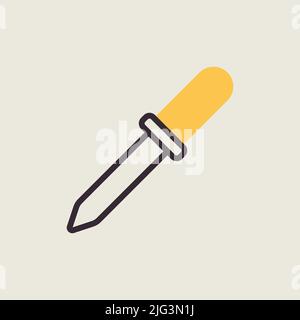 Dropper vector icon. Medicine and healthcare, medical support sign. Graph symbol for medical web site and apps design, logo, app, UI Stock Vector