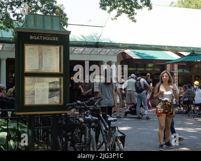 The Loeb Boathouse restaurant in Central Park. Stock Photo