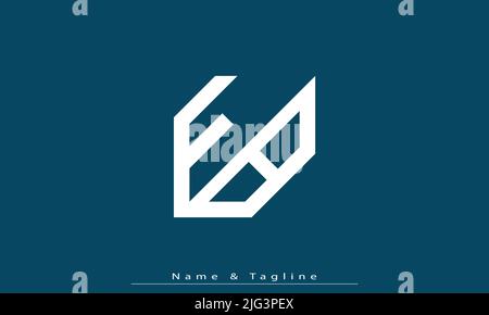 Alphabet letters Initials Monogram logo FB , BF Stock Vector