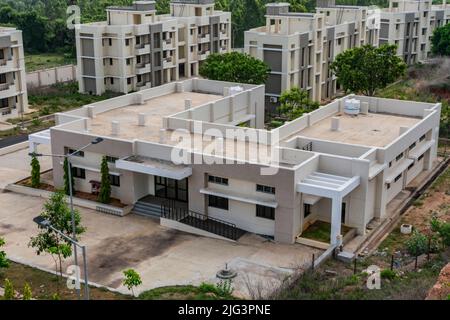 big bungalow looking awesome of a Indian colony Stock Photo