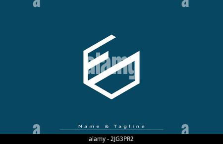 Alphabet letters Initials Monogram logo FD , DF Stock Vector