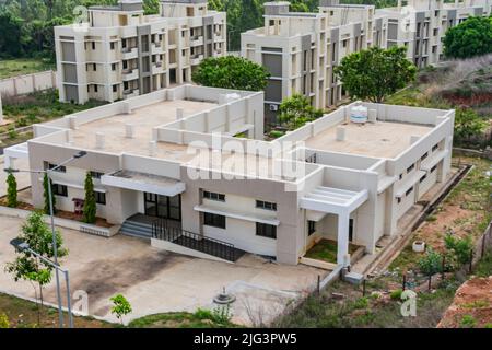 big bungalow looking awesome of a Indian colony Stock Photo