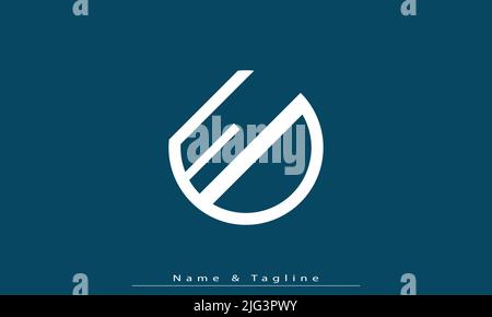 Alphabet letters Initials Monogram logo FD , DF Stock Vector