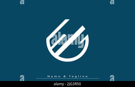 Alphabet letters Initials Monogram logo FG , GF Stock Vector