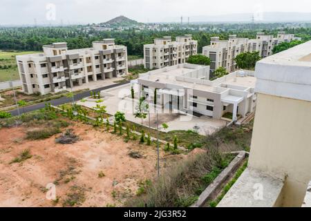 big bungalow looking awesome of a Indian colony Stock Photo