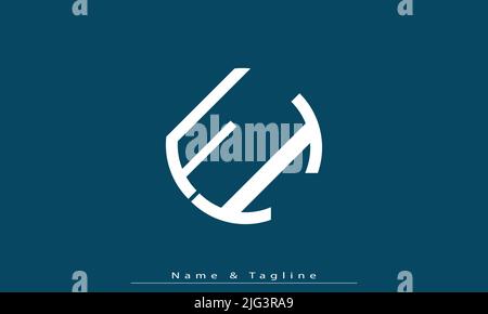 Alphabet letters Initials Monogram logo FI , IF Stock Vector