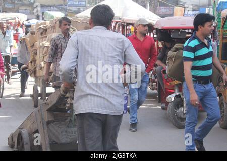 Glimpses of Old Delhi, Chawri Bazaar Stock Photo - Alamy