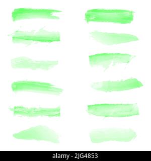 Abstract background texture green watercolor paint splashing brush paper poster flyer brochure pattern art graphic design vector illustration Stock Vector
