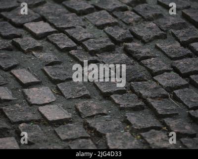 Cobblestone pavers Stock Photo