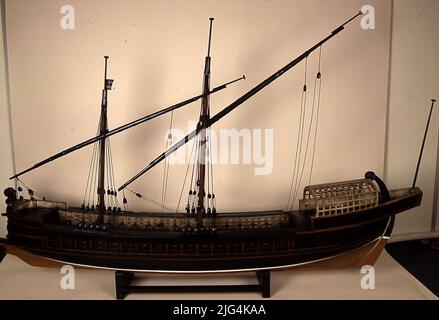 Keel on ancient warship Stock Photo - Alamy