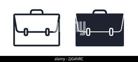 Briefcase and attache case symbol vector illustration icon Stock Vector