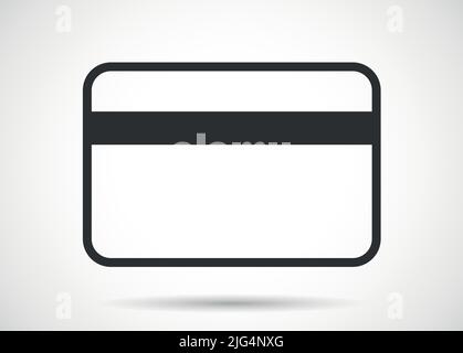 Simple credit card symbol for payment vector illustration icon Stock Vector