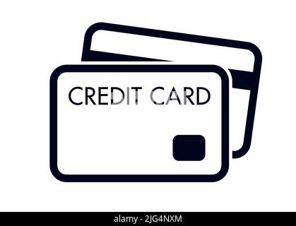 Credit card symbol for payment vector illustration icon Stock Vector