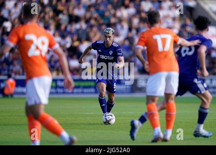 Leeds United's Marc Roca during the pre-season friendly match at the LNER Community Stadium, Huntington. Picture date: Thursday July 7, 2022. Stock Photo