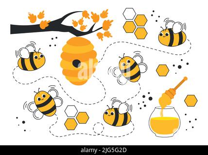 Concept of beekeeping Stock Vector
