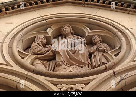 Saint Andrews Chambers, 21 Albert Square, Manchester, England, Stock Photo