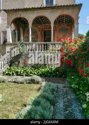The Garden of the Prior at Saint Lawrence Charterhouse Monastery, Padula, Campania, Italy Stock Photo