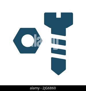 Illustration Screw Icon Stock Photo - Alamy