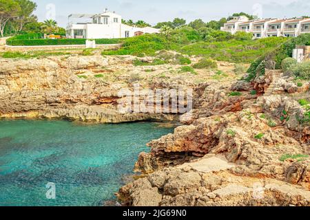 Cala Torre Del Ram, island of Menorca. Spain Stock Photo