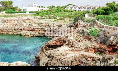 Cala Torre Del Ram, island of Menorca. Spain Stock Photo