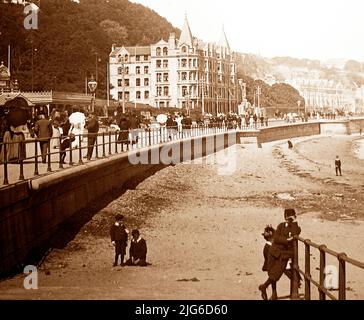 Douglas Promenade, Isle of Man, early 1900s Stock Photo