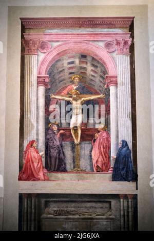 Masaccio. The Holy Trinity. Fresco, 1427. 21 x 10 ' (667 x 317 cm