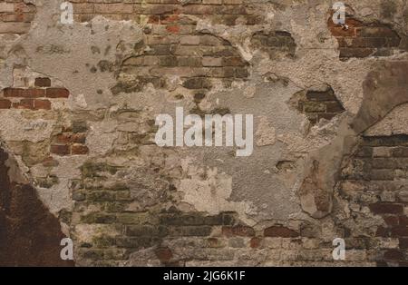 Brown stone wall texture - Grunge style background - Banner design Stock Photo