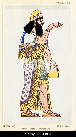 Assyrian Mythological Personage from the book ' Ancient Egyptian ...