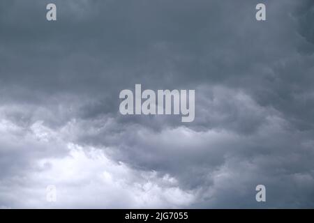Dramatic cloudy sky before storm Stock Photo