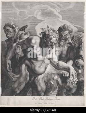 Drunken Silenus, 1630-57. Stock Photo