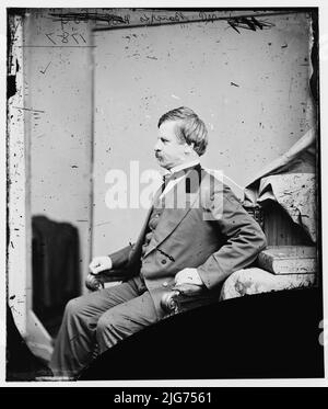 Hon. Nathaniel Prentice Banks of Mass., between 1860 and 1875. [Speaker of the United States House of Representatives and Governor of Massachusetts]. Stock Photo