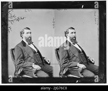 Hunter, Hon. Morton Craig of Ind., between 1865 and 1880. [Politician, lawyer and officer in the Union Army: 82nd Indiana Infantry; First Brigade, Third Division, Fourteenth Army Corps; brevet brigadier general of volunteers]. Stock Photo