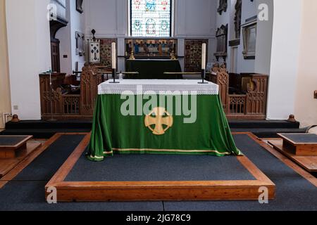 Views in and around St Michael's Parish Church, Helston, Cornwall Stock Photo