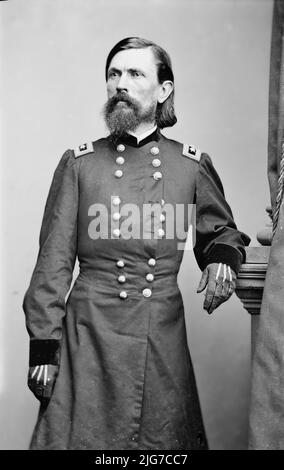 Gen. Thomas L. Crittenden, between 1855 and 1865. [Lawyer, politician, Union Army soldier: commanded the 5th Division and the II Corps in the Army of the Ohio; state treasurer of Kentucky]. Stock Photo