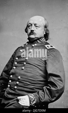 Gen. Ben. Butler, between 1855 and 1865. [Politician, lawyer, businessman and soldier: Governor of Massachusetts; major general of the Union Army during the American Civil War]. Stock Photo