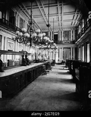 Treasury Dept. in Lincoln's time (cash room - behind the desks)., between 1860 and 1880. Stock Photo